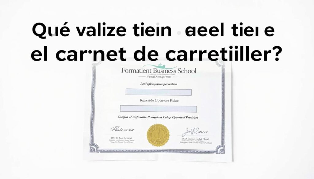 validez carnet carretillero validez carnet carretillero